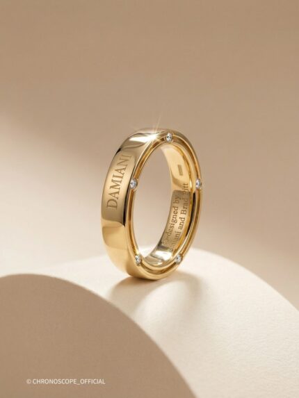 Золотое кольцо Damiani D. Side Brad Pitt