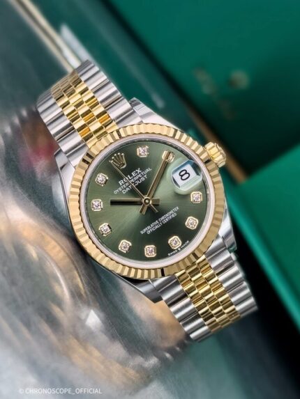 Datejust 31 Mother Of Green Diamond Dial