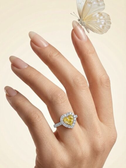 Кольцо Fancy Yellow 1.51 ct