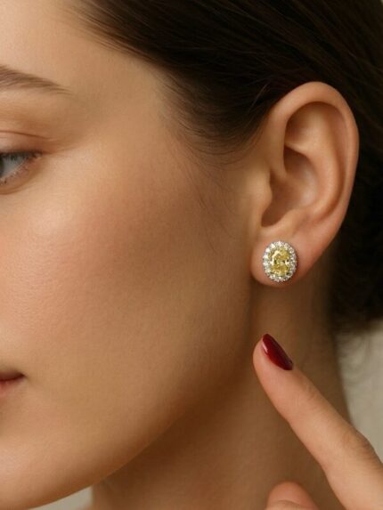 Бриллиантовые пусеты 1.10 / 1.11 ct.