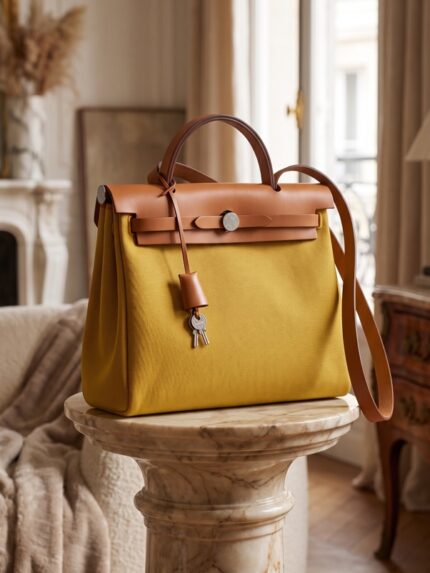 Hermès Herbag Zip 31 Soleil Toile H