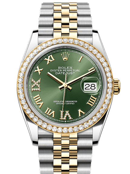 Datejust 36 Olive Green Roman Dial